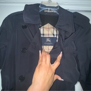 Burberry long nylon coat
